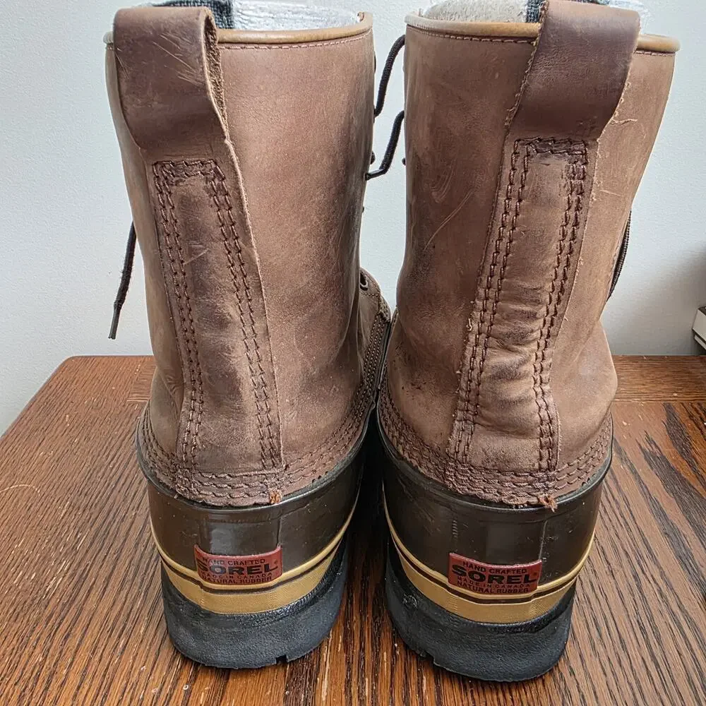 VTG Sorel‎ Chieftain Heavy Duty Insulated Snow Boots Made In Canada Men's 9
